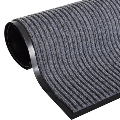 VidaXL Deurmat 117x220 cm pvc grijs VidaXL Deurmat 117x220 cm pvc grijs