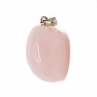Rozenkwarts Trommelsteen Hanger - thumbnail