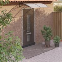 VidaXL Deurluifel 150x100 cm polycarbonaat zwart - thumbnail