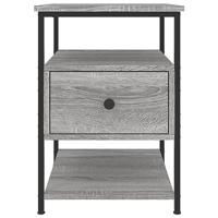 Nachtkastjes 2 st 40x42x56 cm bewerkt hout grijs sonoma eiken - thumbnail