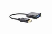 DisplayPort M - VGA F adapterkabel 15 cm zwart - thumbnail