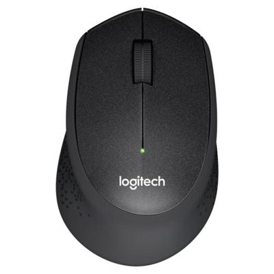 Logitech M330 draadloze optische Mute-muis met micro-USB-ontvanger (zwart)
