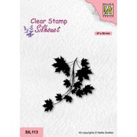 Nellie's Choice • silhouet clear stempels maple branch - thumbnail