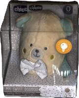 Chicco Nachtlamp Beer Junior 7 X 9 Cm Velours Lichtbruin/blauw - thumbnail