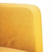 Fauteuil met armleuningen 54 cm corduroy stof lichtgeel - thumbnail