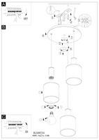 Eglo 3-lichts hanglampGorosiba met smoke glas - 98754 - thumbnail