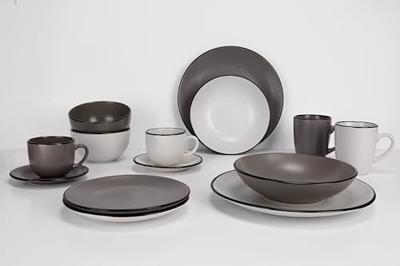 Cosy & Trendy Serviesset Speckle - Wit 18-delig / 6 personen - 6 dinerborden, 6 diepe borden en 6 ontbijtborden