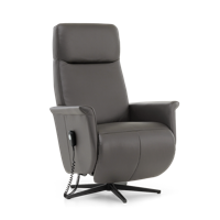 Sta-op Stoel J-107 Donkerblauw Leer - thumbnail