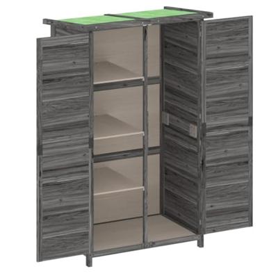 Tuinschuur 83x57x140 cm massief grenenhout grijs Tuinschuur 83x57x140 cm massief grenenhout grijs