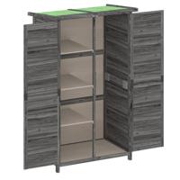 Tuinschuur 83x57x140 cm massief grenenhout grijs - thumbnail