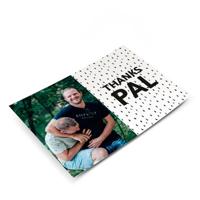 Bedankt ansichtkaart met foto - thumbnail