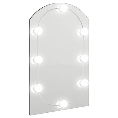 VidaXL Spiegel met led-verlichting boog 60x40 cm glas VidaXL Spiegel met led-verlichting boog 60x40 cm glas