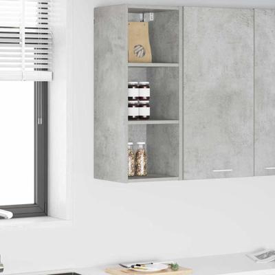 Hangkast Riga Beton Grijs 30 x 29,5 x 80 cm Bewerkt hout Hangkast Riga Beton Grijs 30 x 29,5 x 80 cm Bewerkt hout
