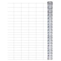 VidaXL Hek 50x1,25 m gegalvaniseerd staal zilverkleurig - thumbnail