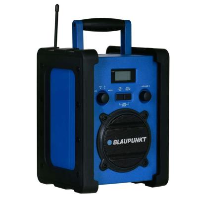 Draagbare radio BLAUPUNKT PP30BT JOBSITE Bouwradio Blauw, Zwart
