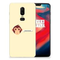 OnePlus 6 Telefoonhoesje met Naam Monkey - thumbnail