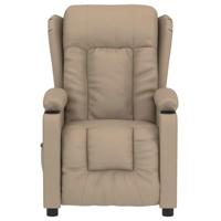 Massagestoel elektrisch kunstleer cappuccinokleurig - thumbnail