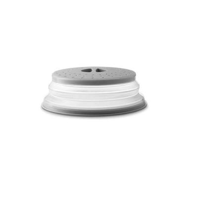 FEDEC Vergiet Deksel - Ø27CM - Inklapbaar - Magnetronbestendigd - Grijs