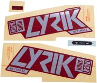 ROCKSHOX decor set decal set rs lyrik ult. f.red - thumbnail