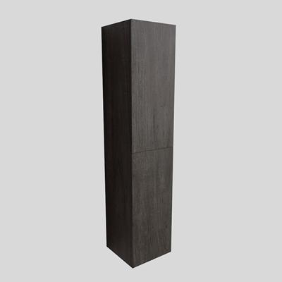 Kolomkast Mano Hangend 35x160x35cm Wood Dark Brown Push Omkeerbaar met 2 Deuren Kolomkast Mano Hangend 35x160x35cm Wood Dark Brown Push Omkeerbaar met 2 Deuren
