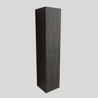 Kolomkast Mano Hangend 35x160x35cm Wood Dark Brown Push Omkeerbaar met 2 Deuren - thumbnail