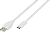 Vivanco USB-kabel USB 2.0 USB-A stekker, USB-C stekker 1.20 m Wit 38756 - thumbnail