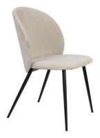 Zuiver Eetkamerstoel 'Cozy' Velvet, kleur Beige - thumbnail