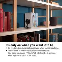 Eve Cam – Secure Indoor Camera, 100% privacy, HomeKit Secure Video, iPhone/iPad/Apple Watch notifications, motion sensor, microphone and speaker, people/pet/vehicle recognition, flexible installation - thumbnail