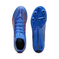 PUMA Ultra 6 Match+ High Gras / Kunstgras Voetbalschoenen (MG) Blauw Wit Felrood - thumbnail
