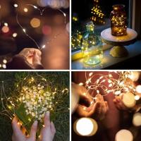 Solar String Light 10 meter - 3000K warm wit licht - IP44 Waterdicht - Twinkle effect - 4 Lichtmodi - 1200 Lumen - thumbnail