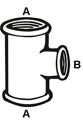 Cornat Galva T-Stuk Vvv 1&apos;&apos;X3/4X1&apos;&apos; (130) - VFB130134