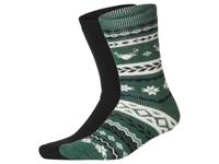 esmara 2 Paar thermosokken (Zwart/groen, 43-46) - thumbnail