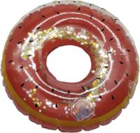 Gerimport opblaasbare bekerhouder donut 17 cm bruin - thumbnail