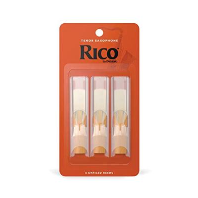 D&apos;Addario Woodwinds RKA0315 Rico Tenorsaxofoonriet, sterkte 1.5, 3-pack, Unfiled
