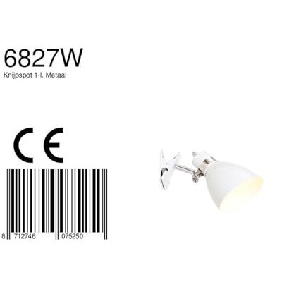 Steinhauer Spot klemspot spring 6827 wit Steinhauer Spot klemspot spring 6827 wit
