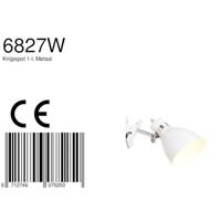 Steinhauer KlemspotSpring wit met chroom - 6827W - thumbnail