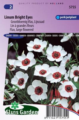 Linum Grandiflorum zaden Bright Eyes vlas