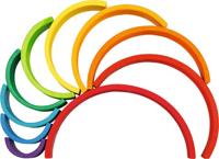Goki regenboog bouwblokken, 11dlg. - thumbnail