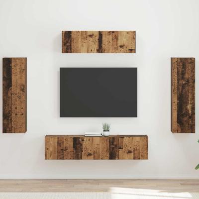 TV-kast 3 pcs Oudhout