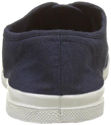 Katoenen tennisschoenen voor kinderen met vetersluiting BENSIMON® marineblauw