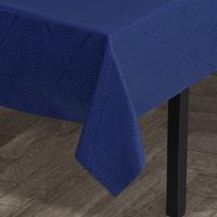 Juna Rhombus Damask Tafelkleed 140 x 320 cm blauw - thumbnail