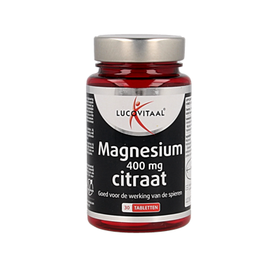 Lucovitaal Magnesium 400mg Citraat 30Tabletten Lucovitaal Magnesium 400mg Citraat 30Tabletten