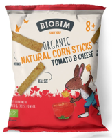 Biobim Biobim Cornsticks Tomaat/kaas Bio (25g) - thumbnail