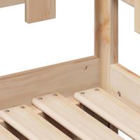 Slaapbank met onderschuifbed en lades zonder matras 90x200 cm - thumbnail