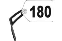 Trivio - kaderplaathouder aluminium zwart - thumbnail