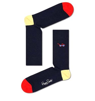 Happy Socks - Ribbed Embroidery Katoen Unisex