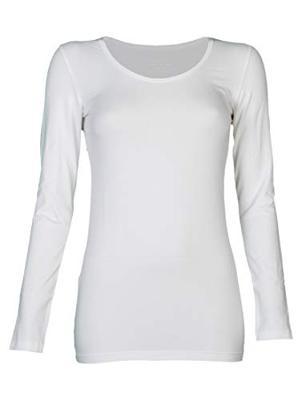 Claesens Women T-shirt o-neck longsleeve White ( 8016)