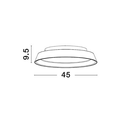 Lyora PlafondlampVela wit Ø 45cm - 9081260