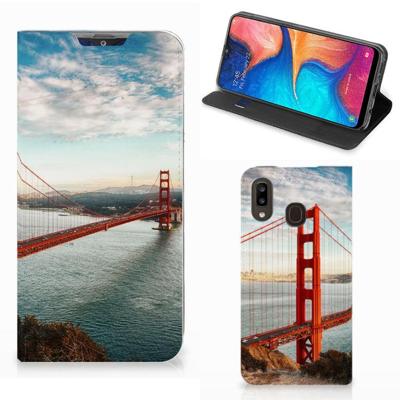 Samsung Galaxy A30 | Book Cover | Golden Gate Bridge
