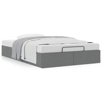 Bedframe zonder matras 120x200 cm stof donkergrijs - thumbnail